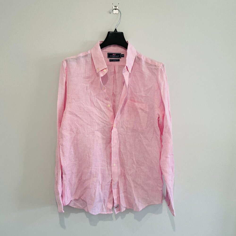 Vineyard Vines Men Pink Slim Fit Murray Shirt Size M